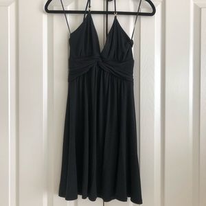 Express halter black dress